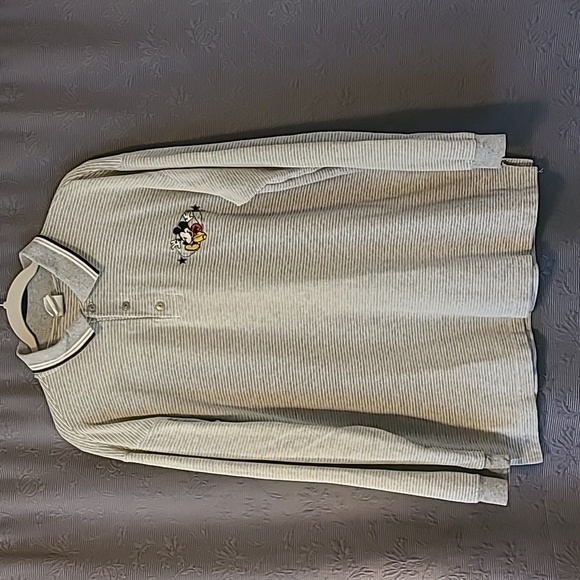 Disney Other - Disney Rare Vintage Mickey Mouse Long Sleeve Polo, Large